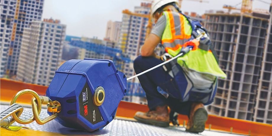 SRL in use on a roof