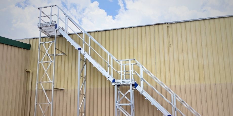 Fulton Hogan fixed external stair system installation